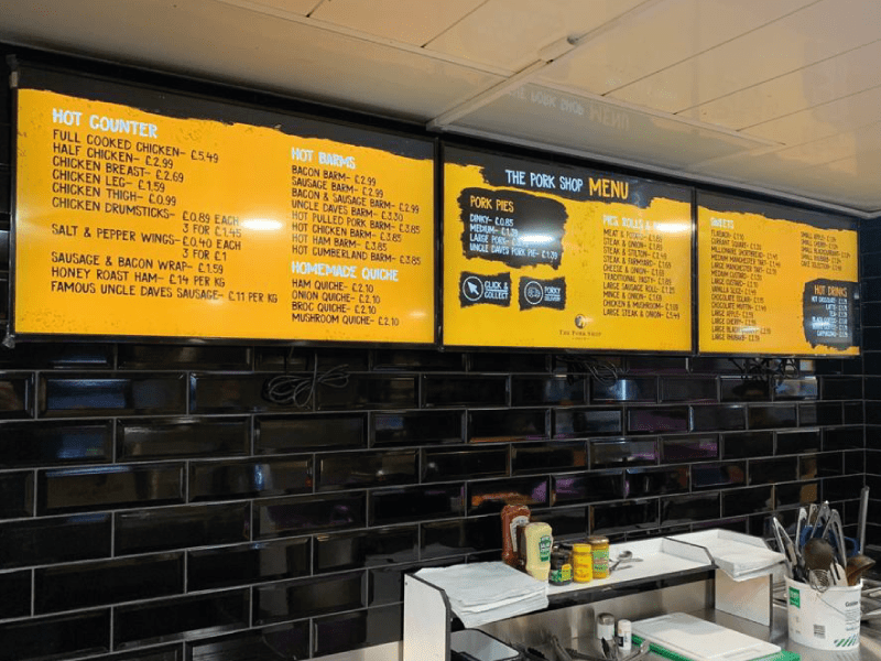 Digital menu board on Smart TV — easy digital signage setup